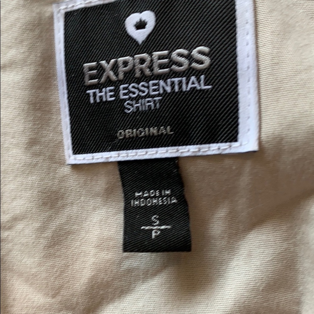 Beige Express Button Down - Picture 4 of 4
